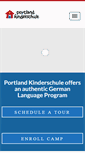 Mobile Screenshot of portlandkinderschule.com