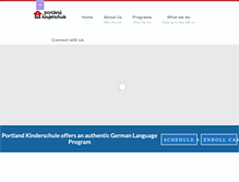 Tablet Screenshot of portlandkinderschule.com